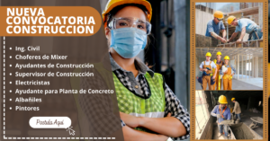 Convocatoria Laboral- CONSTRUCCION