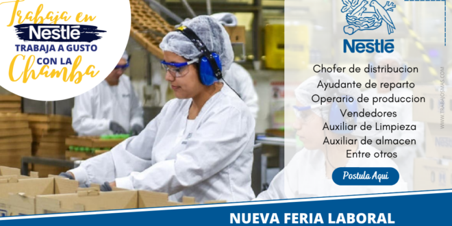 NUEVA CONVOCATORIA - NESTLE