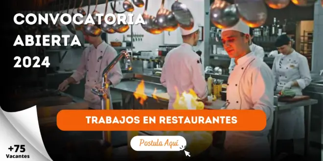 EMPLEOS EN RESTAURANTES